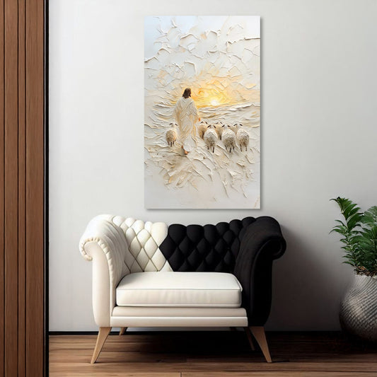 Jesús Efecto al oleo