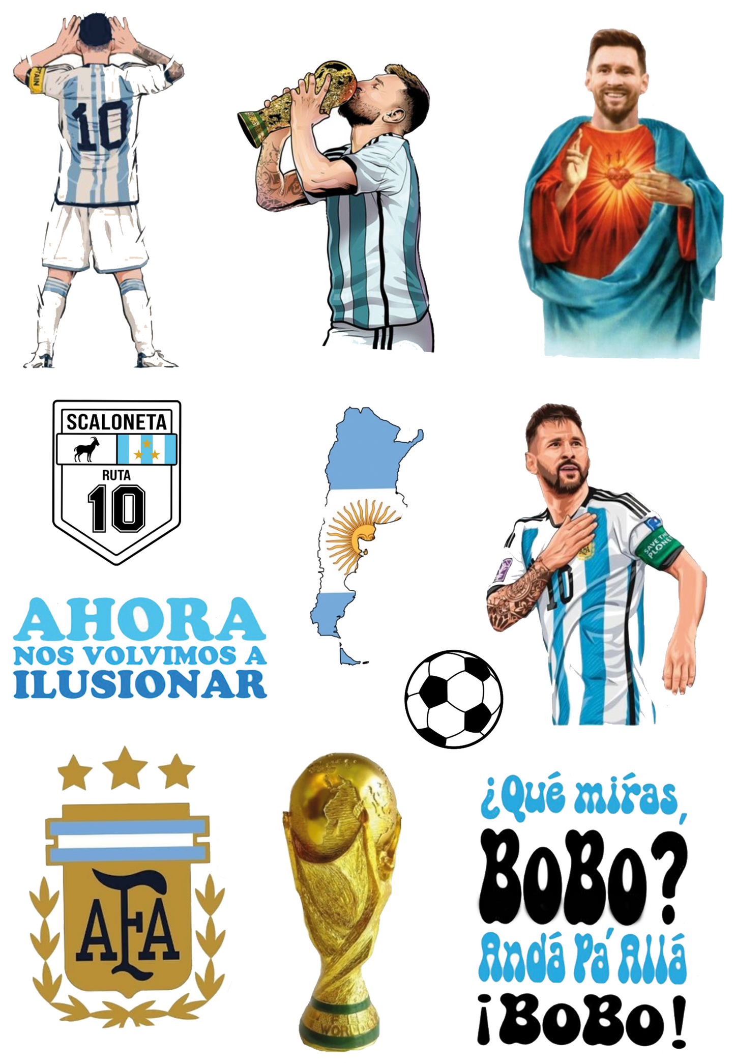 Pack de Stickers “Modo Messi”