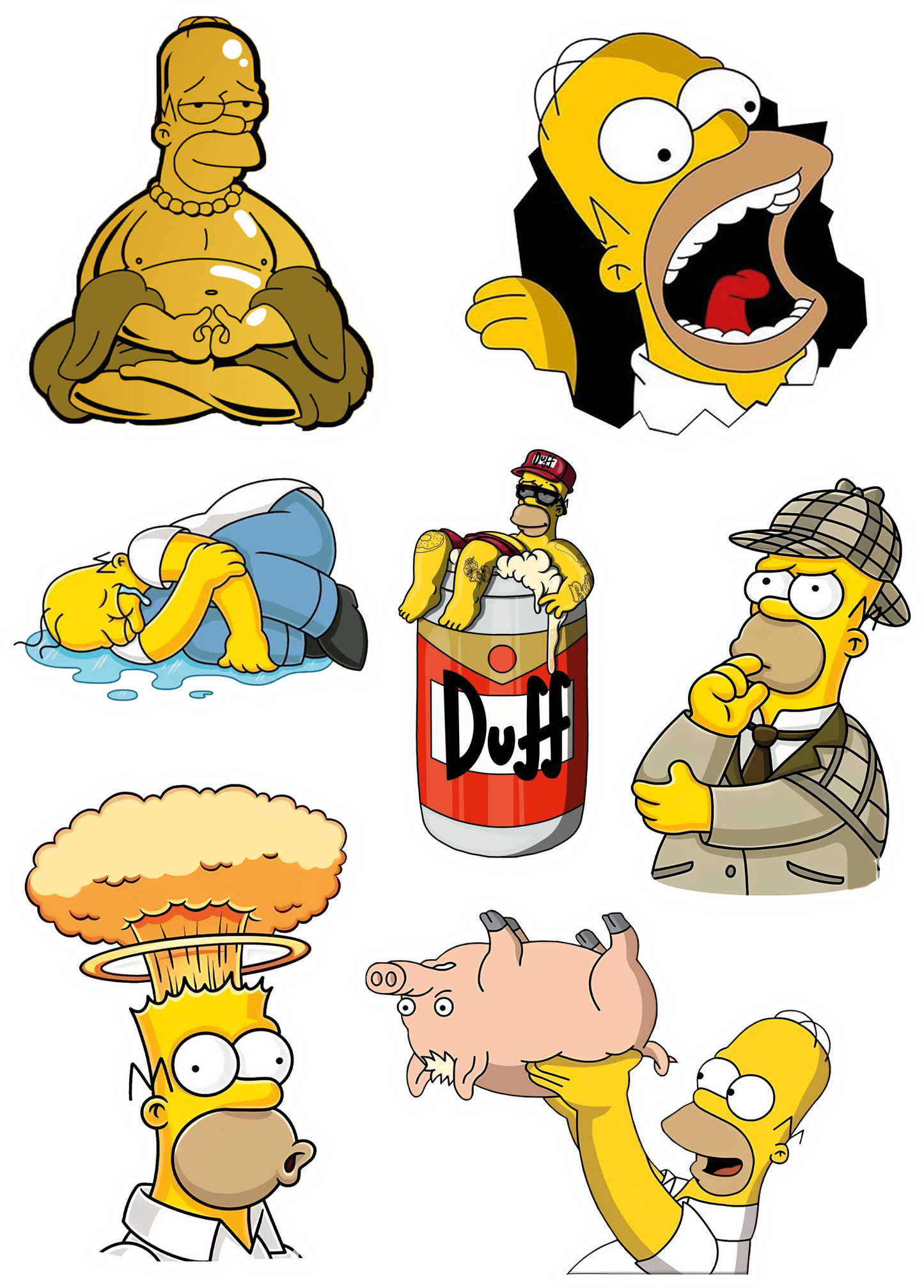 Pack de Stickers Homero