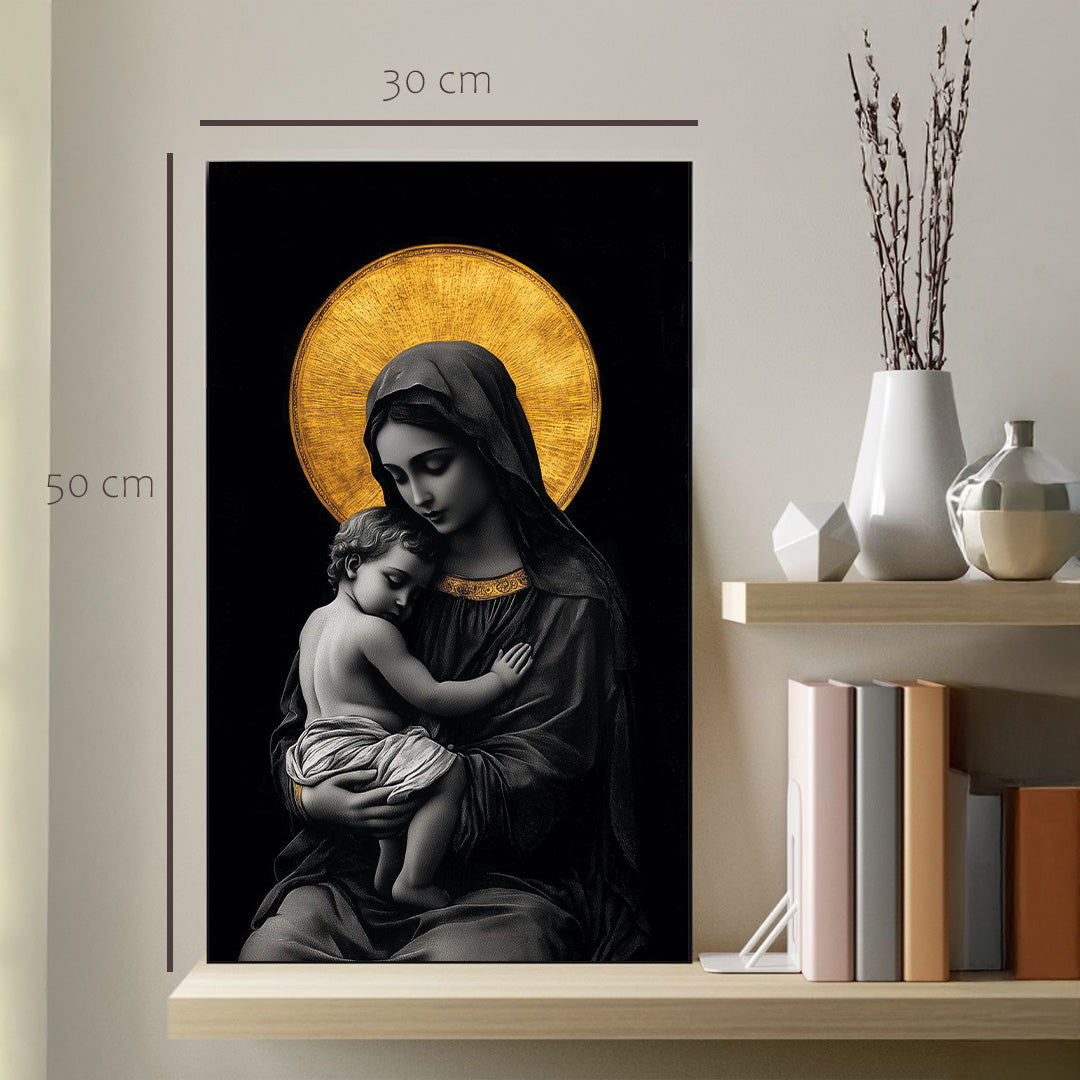 Cuadro Virgen dorado