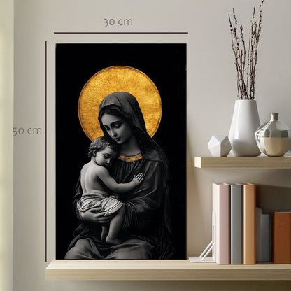 Cuadro Virgen dorado