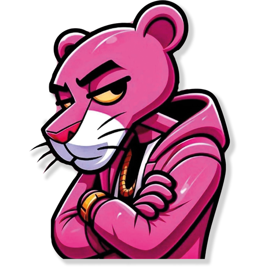 Pantera rosa 2 reguetonera stickers