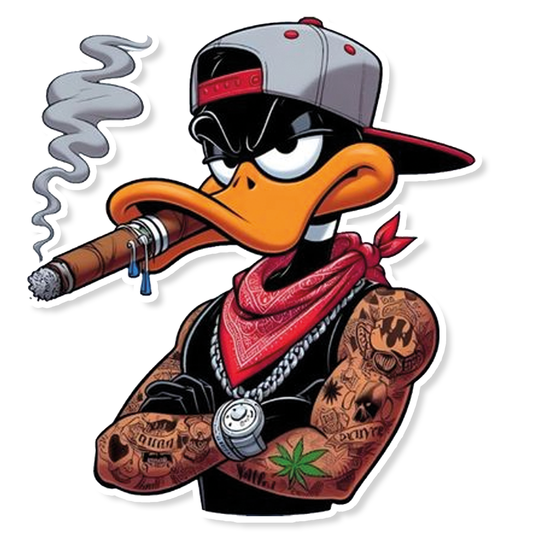 Pato lucas reguetonero stickers