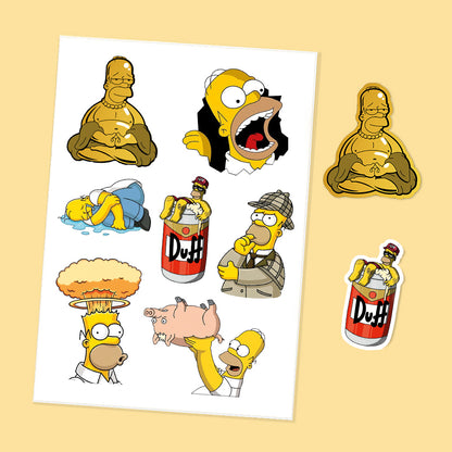 Pack de Stickers Homero