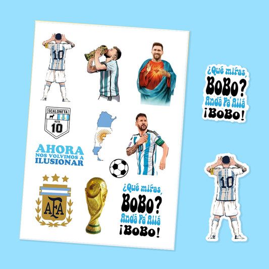 Pack de Stickers “Modo Messi”