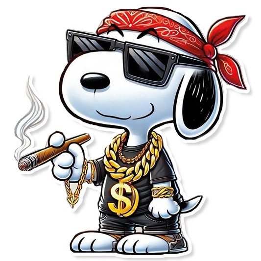 Snoopy reguetonero stickers