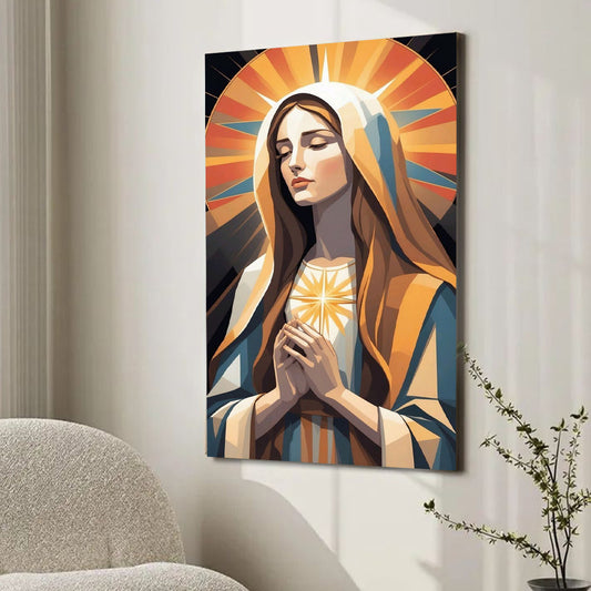 virgen vitral