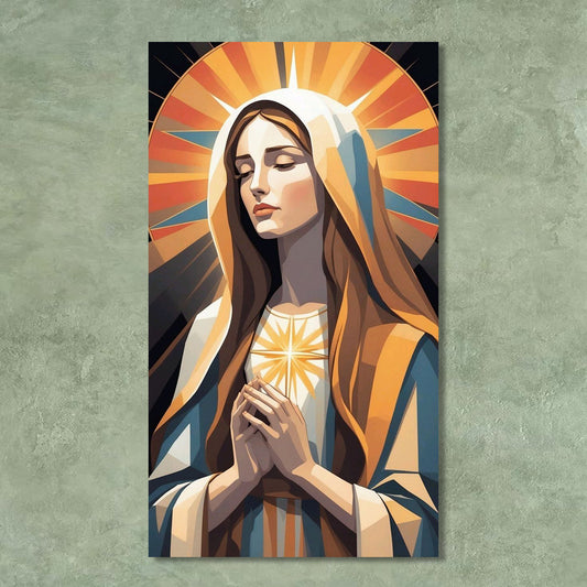 virgen vitral